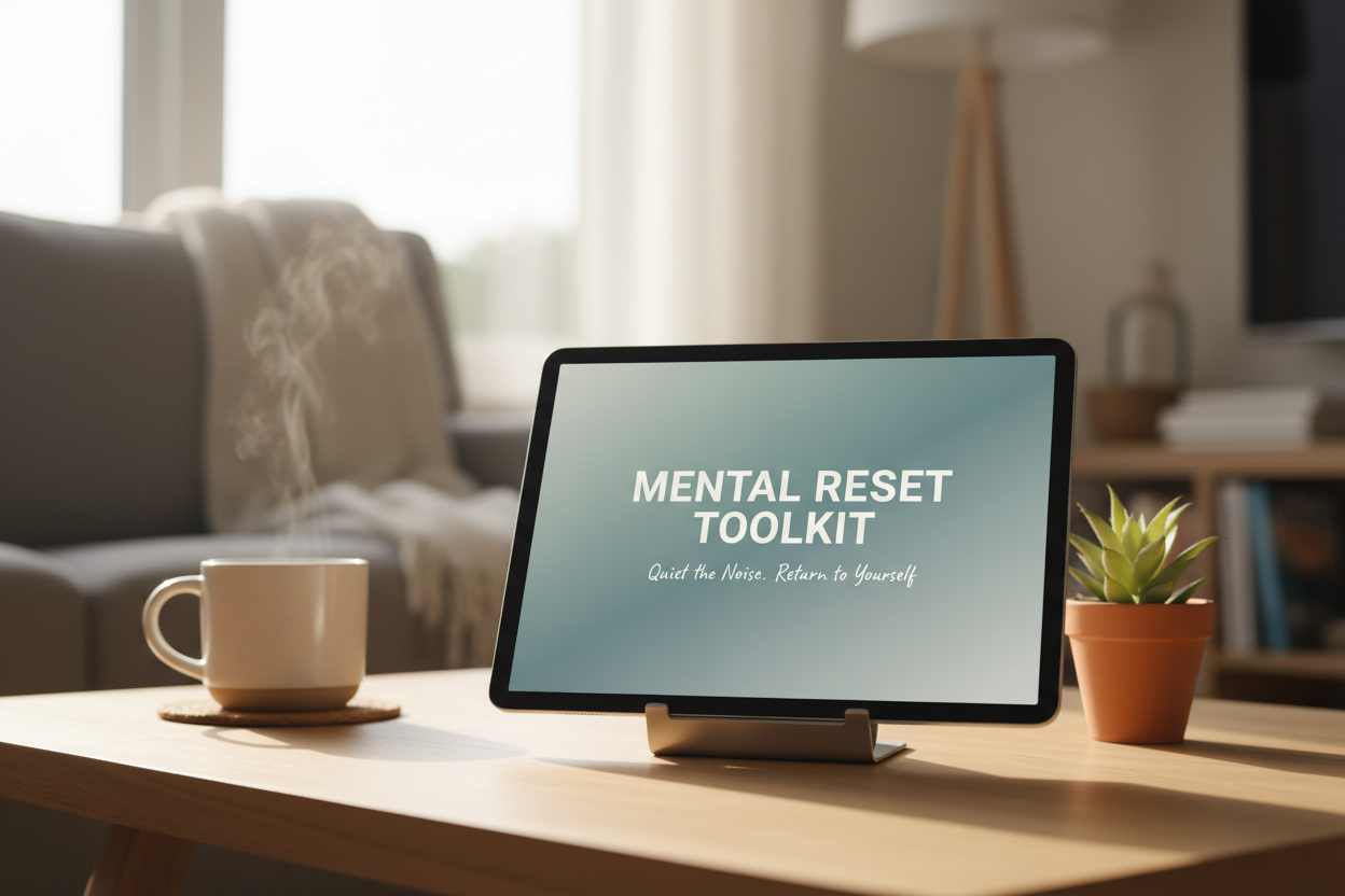 Mental Reset Toolkit - Upright Tablet